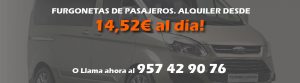 Alquiler furgonetas pasajeros cordoba banner elcalifarentacar