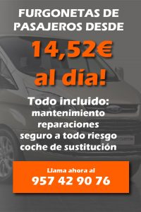 Alquiler furgonetas pasajeros cordoba movil